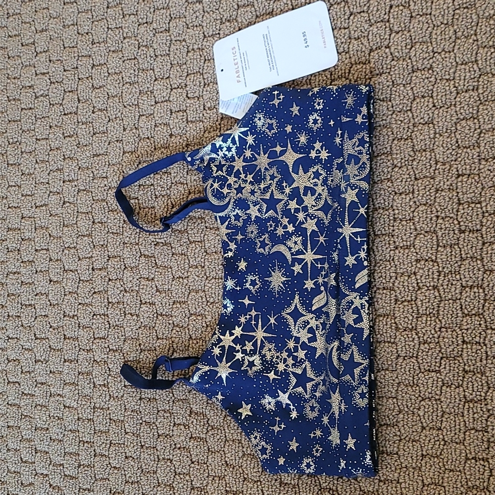 NWT Fabletics Morgan Iridescent Low Impact Sports Bra - S